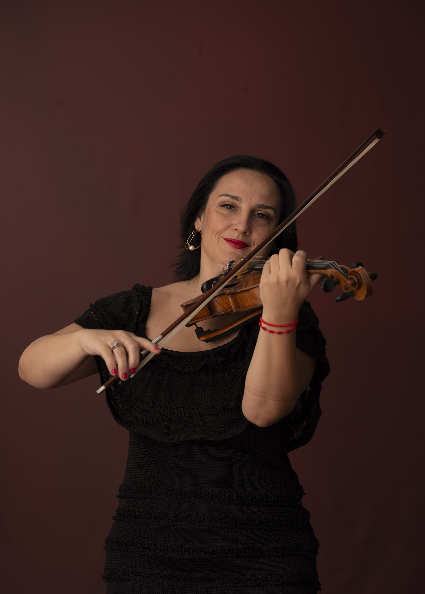 A instrumentista Ana Zivkovic. Foto de Eugênio Sávio.