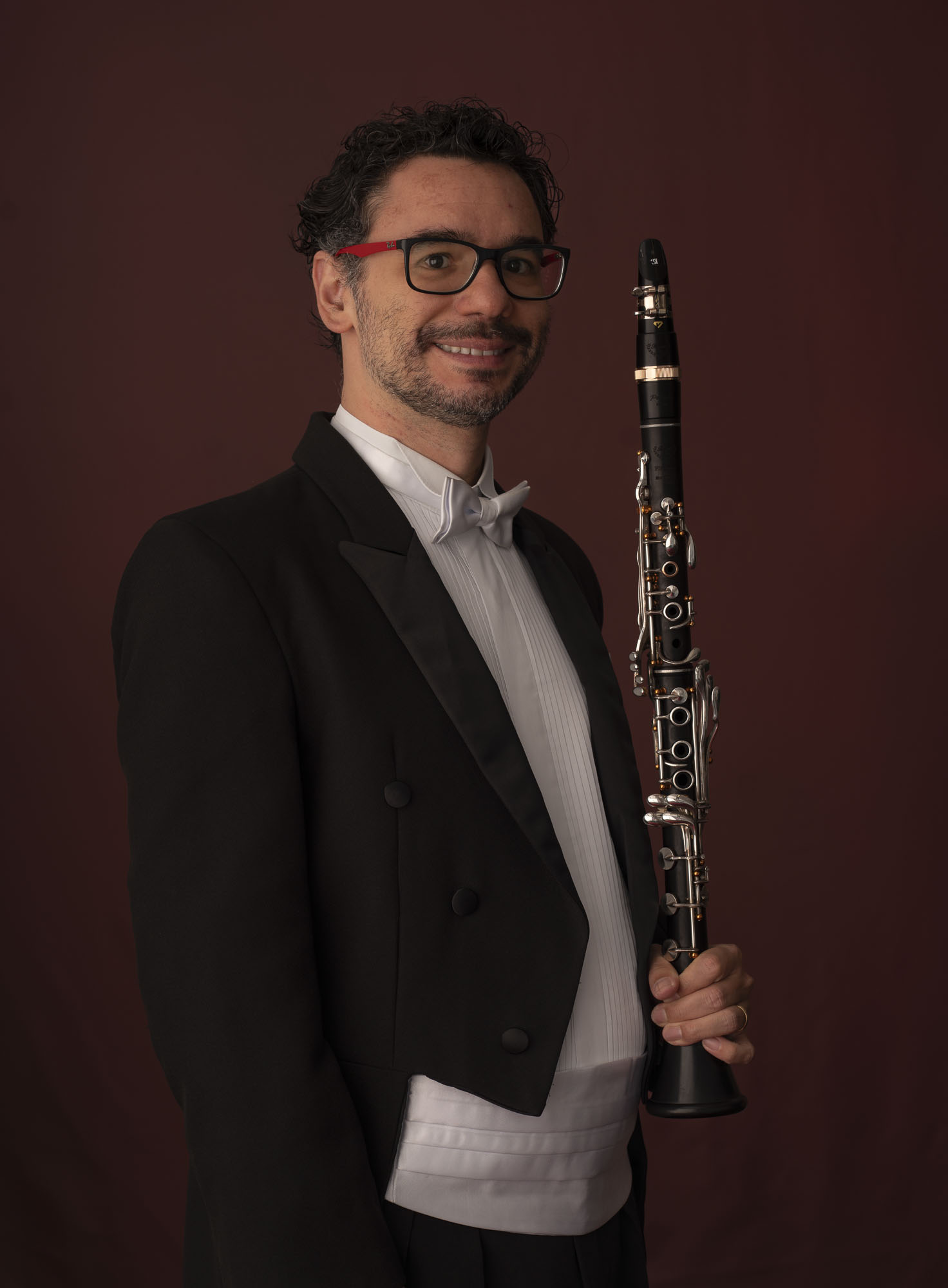Foto do clarinetista Marcus Julius Lander