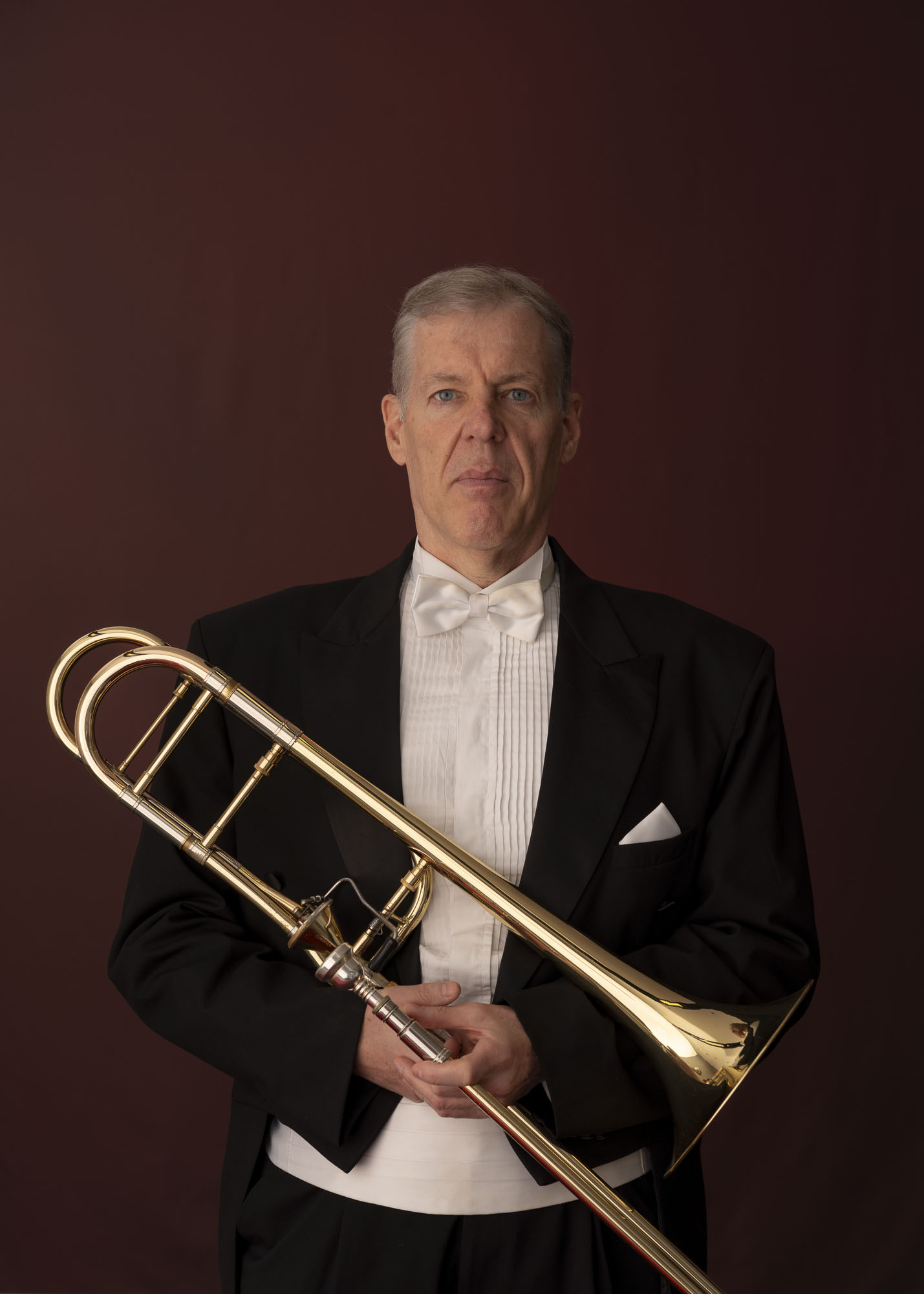 Foto do trombonista Mark John Mulley