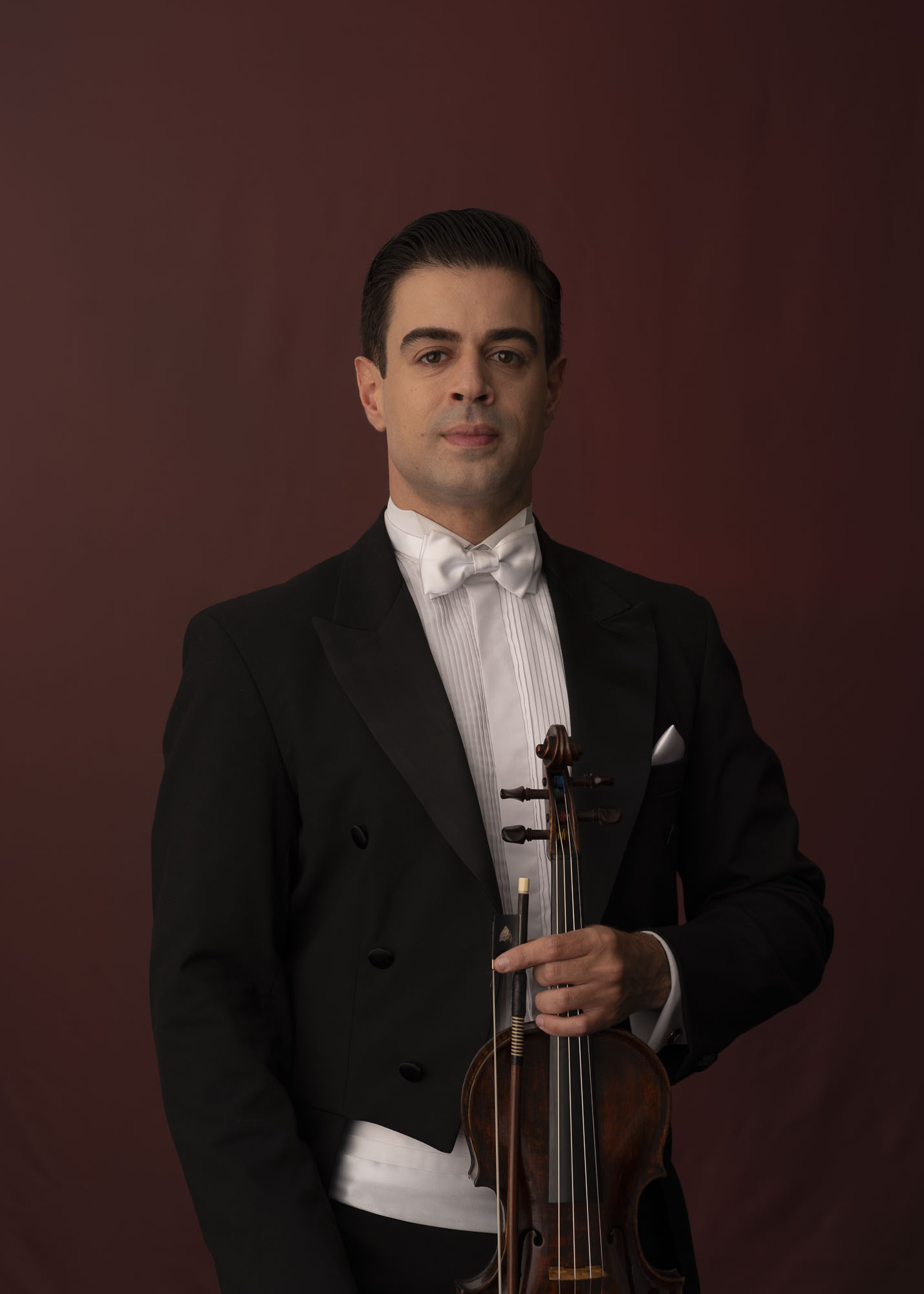 Foto do violinista Rodrigo de Oliveira
